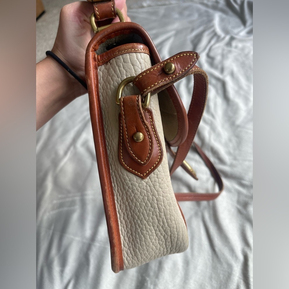 Vintage DOONEY & BOURKE Leather Handle Satchel Shoulder Bag Crossbody - Picture 14 of 15